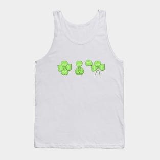 St Patricks Day clover Tank Top